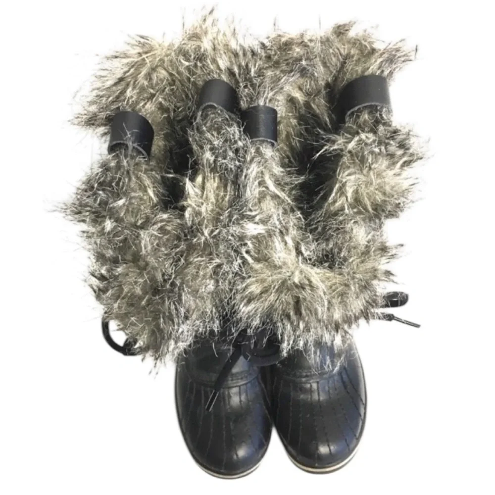 SOREL Women’s Tofino II Lace Up Winter Snow Boot Black - Picture 4 of 7